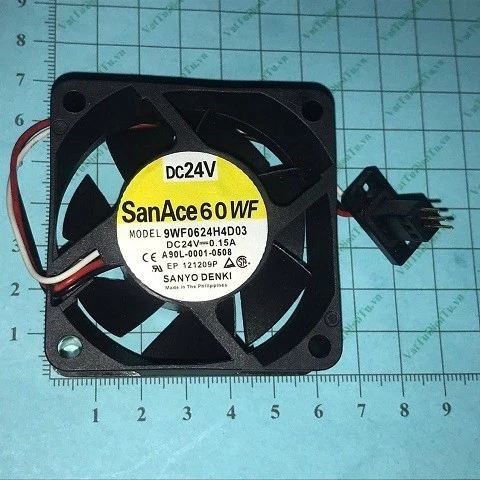 Quạt SANYO DENKI 9WF0624H7D03, 24VDC, 60x60x15mm